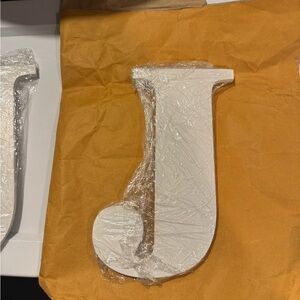 Unbranded White Decorative Letter J Wall Accent